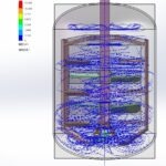 mixing tank flow simulation