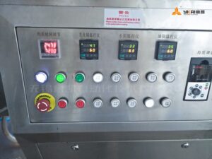 High shear emulsifier control panel