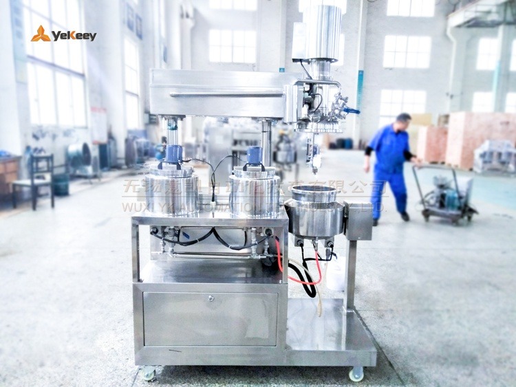 laboratory emulsifying mixer-rear view