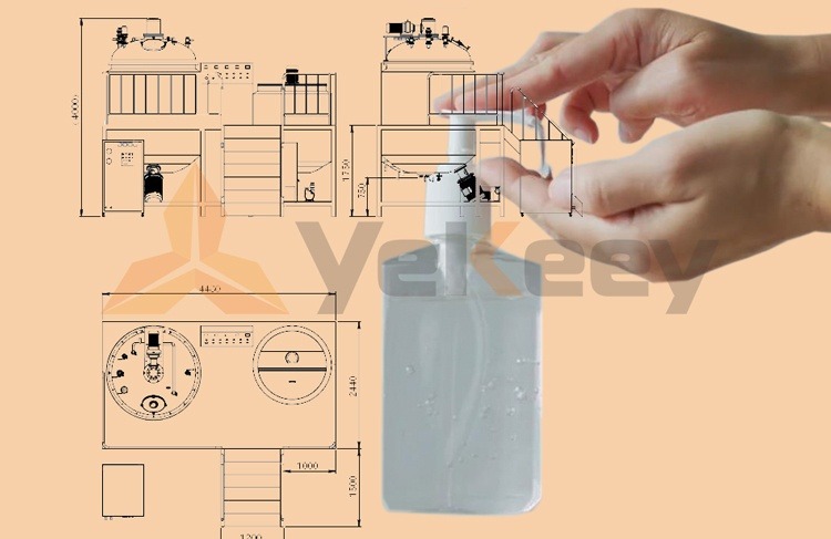 vacuum homogenizing emulsifier-gel hand sanitizer