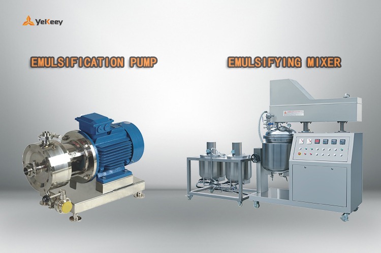emulsifying mixer and emulsification pump