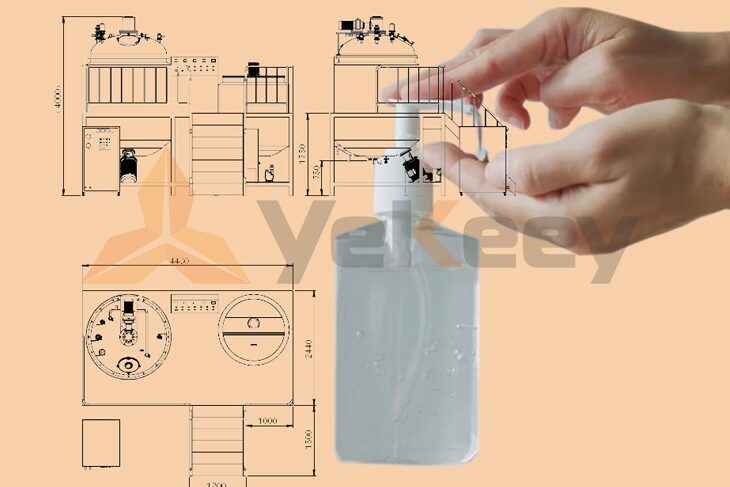 Hand sanitizer gel production equipment