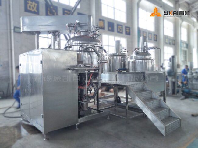 MC recirculation vacuum emulsifier